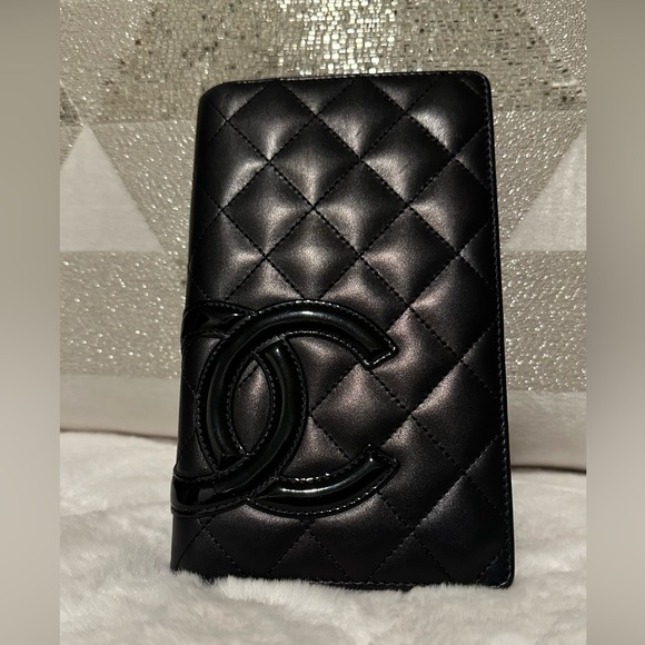 Chanel Wallet on Chain Clutch Cambon Black Leather Cross Body Bag